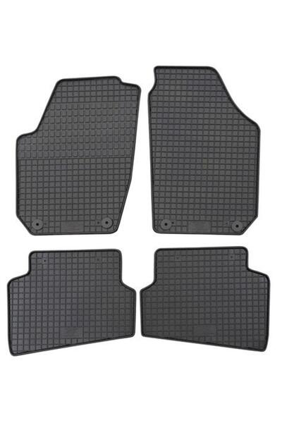 PETEX Set 4 covorașe auto din cauciuc 24110PX, negre, compatibile cu Skoda Fa...