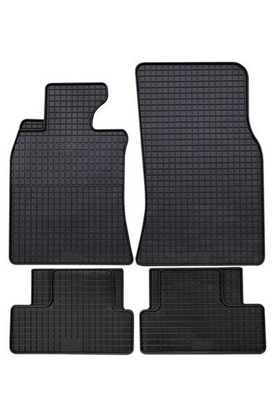 PETEX Set of 4 rubber car mats 16810PX, black, compatible with Mini Cooper R56 (2006-2014)