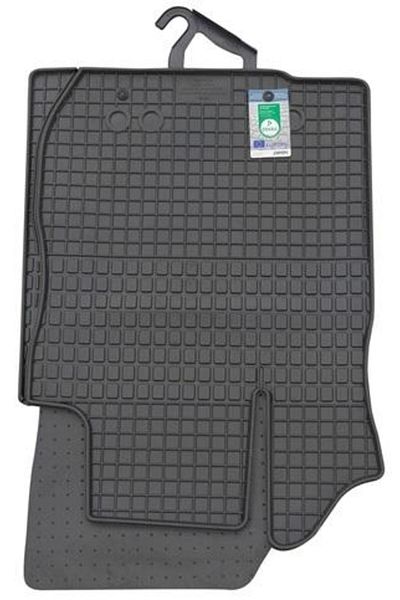 PETEX Set of 4 PETEX rubber car mats, black, compatible with Dacia Duster I and II, 2010-2023