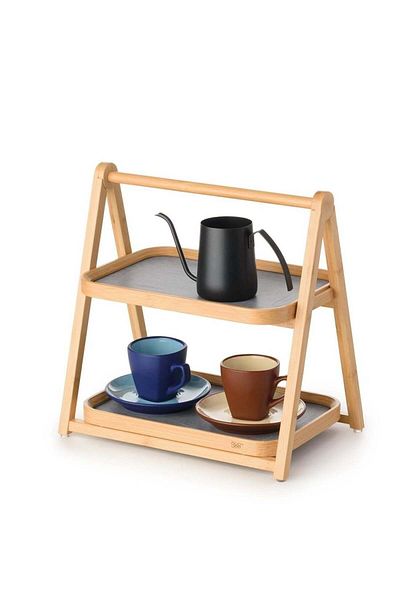 Generic Bamboo Wood Small Alfa Organizer Rack, Natural Bamboo
