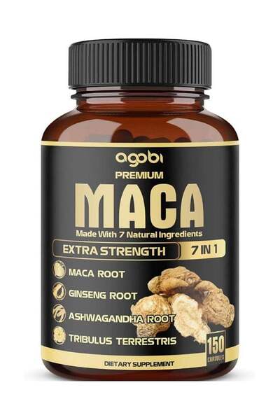 agobi 7 في 1 جذر الماكا الممتاز 150 كبسولة