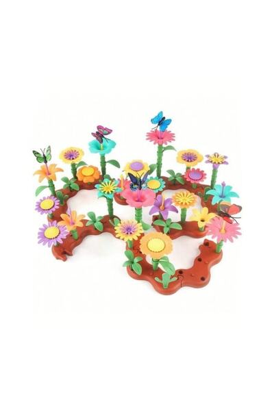 OEM Flower Garden Construction Set, Multicolor, 144 Pieces