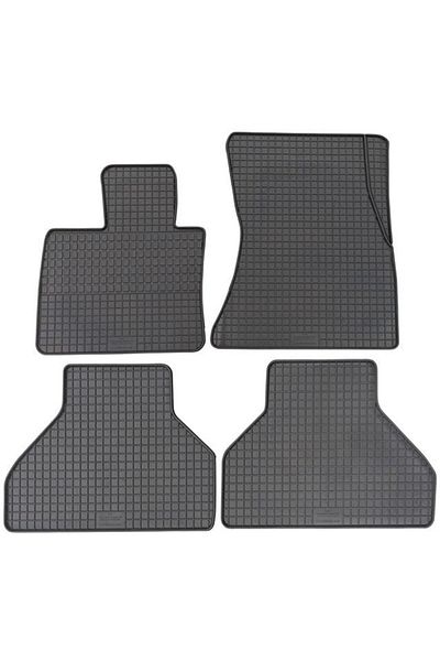 PETEX Set of 4 PETEX rubber car mats, black, compatible with BMW X5 E70, F15, X6 E71, F16