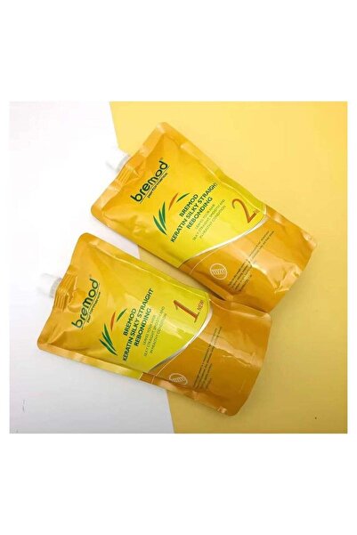 BREMOD كيراتين بيرفورمانس لتصفيف الشعر الحريري المستقيم وإعادة ربطه 800 مل × ...