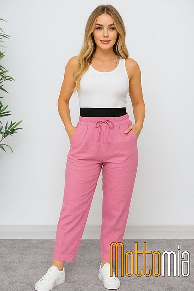 mottomia Women's Organic Şile Cloth Bürümcük Bohemian Trousers |   Washable Sanforized Relaxed Fit Summer Trousers