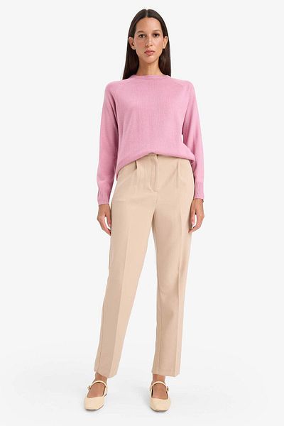 DeFacto Relax Fit Crew Neck Basic Plain Knitwear Sweater I6913Az25Wn