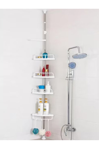 Expres Etajera colt pentru baie si dus, 4 rafturi