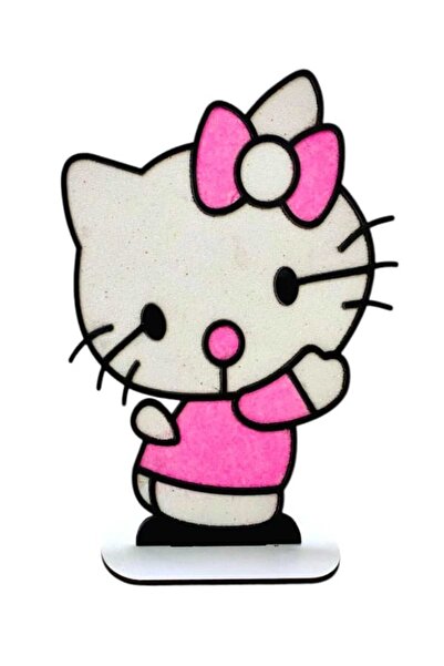 NEWBRENDHOME لعبة تعليمية للأولاد هيلو كيتي كرومي، لعبة تلوين خشبية بالملح: ا...