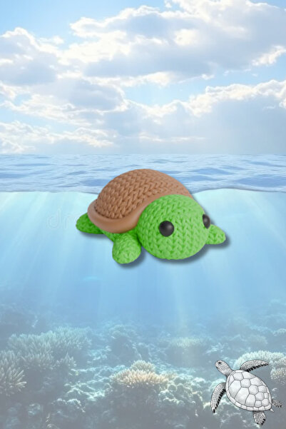 mmb Breloc brodat cu broasca de țestoasă – plastic dur, ornament pentru geantă și farmec, accesoriu cu figurină de animal