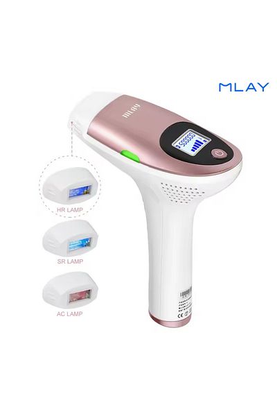 KINSEI BEAUTY T3 Hair Removal 3in1 500000 Flashes Electric depilador a Laser Three Lens HR SR AC Pink