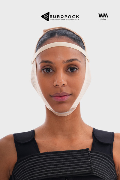 EUROPACK LP-100 ضمادة الوجه بعد العملية الجراحية – ضمادة بعد شد الوجه – 75 سم