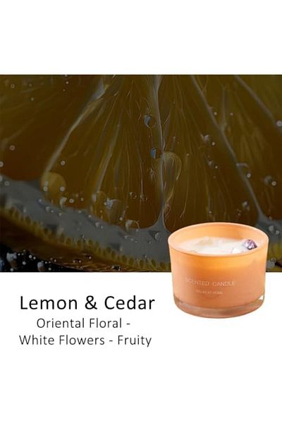 ruidisen Scented Candle, Lasting Soy Wax Aromatherapy Candle for Home Spa Office Décor 90g -Pink