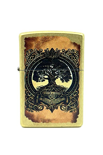 Zippo Tree Of Life Antique Brass Dizayn Çakmak