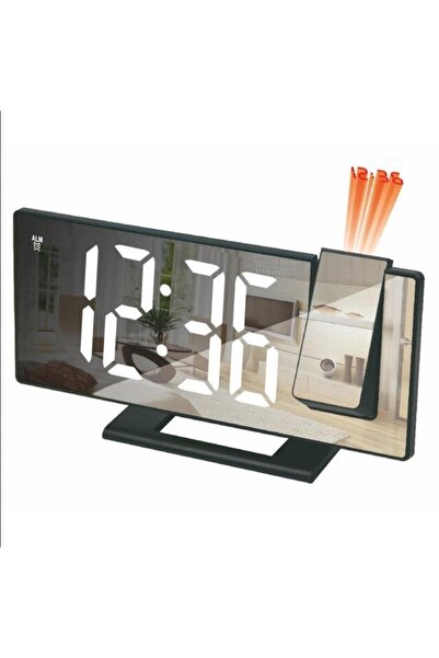 HALL BREATHE Renkli Dijital Masa Saati, Yansıtmalı ve Çok Fonksiyonlu Işıklı ...