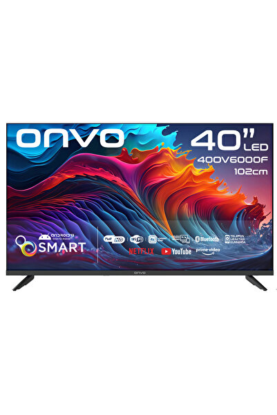 ONVO 40OVF6000F 40" 102 Ekran Uydu Alıcılı Full HD Android Smart LED TV