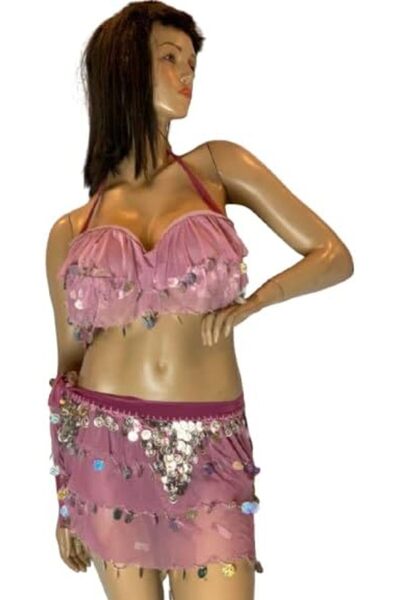 Generic Egyptian Dance Costume (2 pieces), Pink