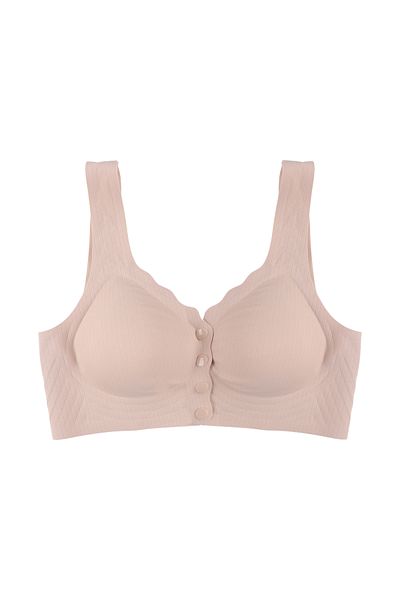 koza iç giyim Laser Seamless Covered Front Clasp Bra Bustier Without Underwire