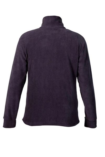 ModAras Unisex Smoked Zippered Stand Collar Fleece Coat - Anthracite - Arassumntpaolnar-Fume
