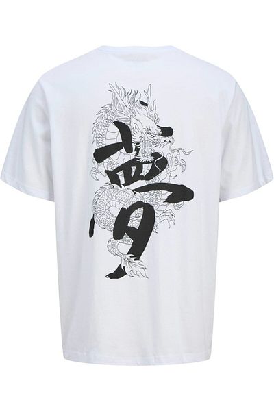 Jack & Jones Tricou JACK &JONES Miko Crew - 12278533-White