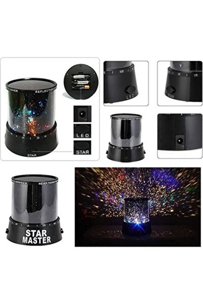 HALL BREATHE Yıldız Yansıtmalı Gece Lambası, Bebek Odası İçin Projeksiyon Işı...