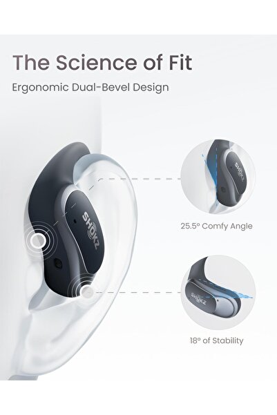 Shokz OpenFit Air Open-Ear True Wireless Headphones - Black