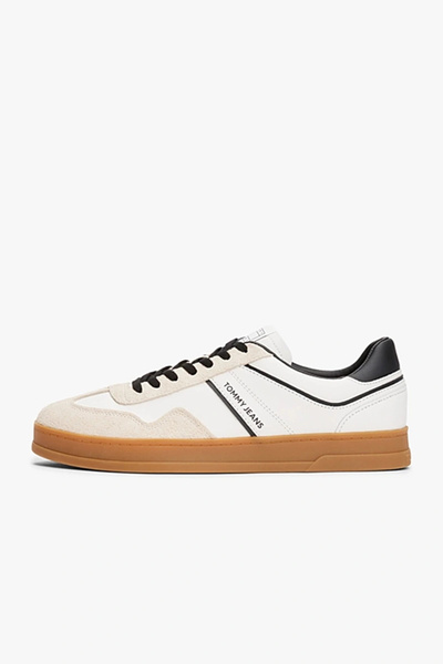 Tommy Jeans Men's Greenwich Leather Pink Sneaker Em0Em01587Tcr