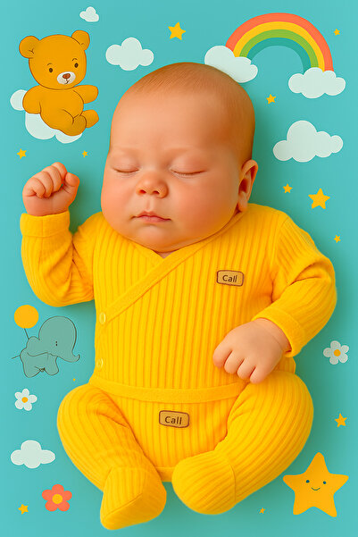 Amur Kiz Erkek Bebek Natural 7 Parça Hastane Çikişi Zibin Seti