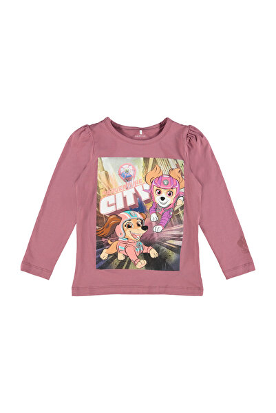 Name it تي شيرت بأكمام طويلة من باو باترول - أرجواني فاتح