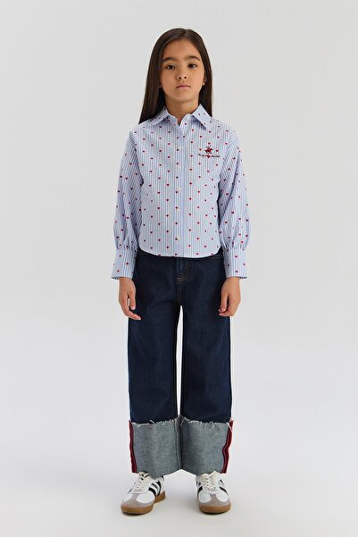 Beverly Hills Polo Club BG Store Kız Çocuk Mavi Gömlek