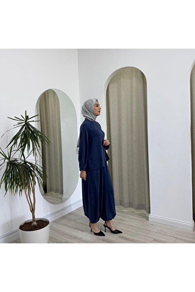 Zems Cupra Şalvarlı Takım Lacivert 2t006