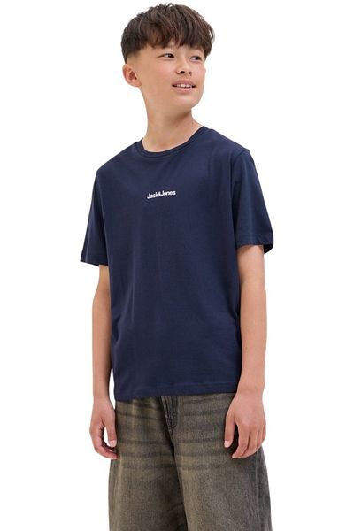 Jack & Jones Tricou JACK &JONES Mine Crew JNR - 12279668-Navy Blazer