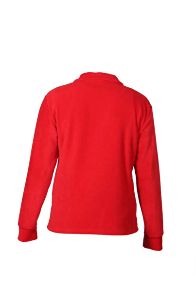 Bonnie Clyde Unisex Red Zippered Stand Collar Fleece Coat - Red - Bcp1.Umotpcolqar-Kir