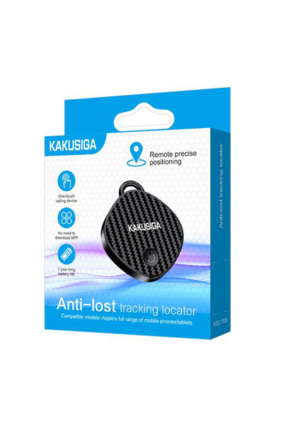 REDz Accessories Anti-Lost Device KSC-1126, Smart Location Type AirTag, 1 Year Battery, Find My Compatible, Black