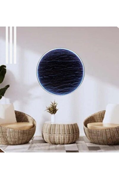 ALBAGSHI لوحة جدارية دائرية فنية مع إضاءة