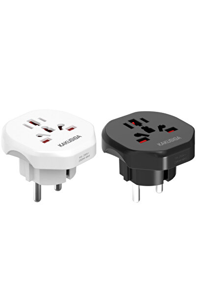 REDz Accessories KSC-1226 Socket Converter, Multi-Connector UK/US/AUS, Power 2500W, Black