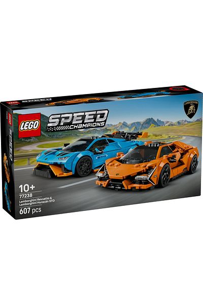 LEGO Set Speed Champions - Lamborghini Revuelto si Huracán STO (77238)