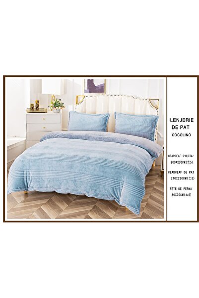 FIONNA.RO Cocolino Embossed Bed Linen UNI - Blue