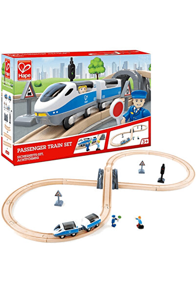 Calimera Toys Wooden Passenger Train Set Toy 26 Pieces
