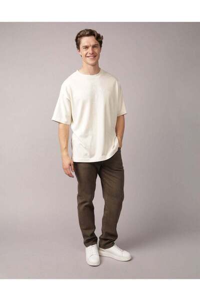 AMERICAN EAGLE Oversized Elevated Logo Graphic T-Shirt