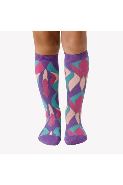 glitters Funky 3D High Socks for Kids & Teens – Fun Socks - Mermaid & Abstract