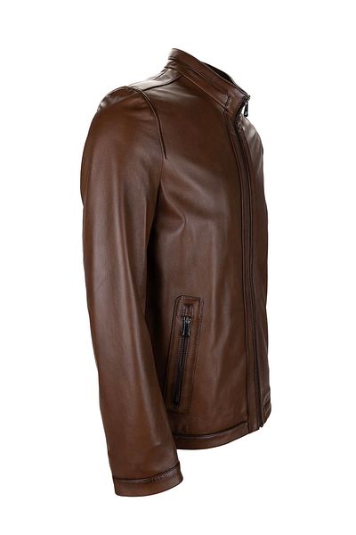 Tamer Tanca Men's Genuine Leather Leather Coat
