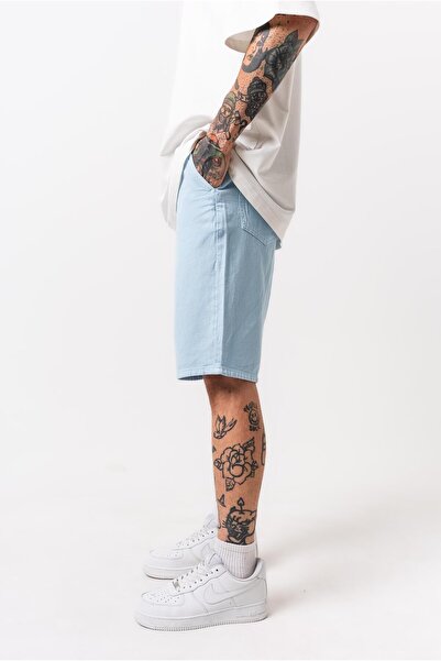 Respire Erkek Parça Boya Şort Bebe Mavi