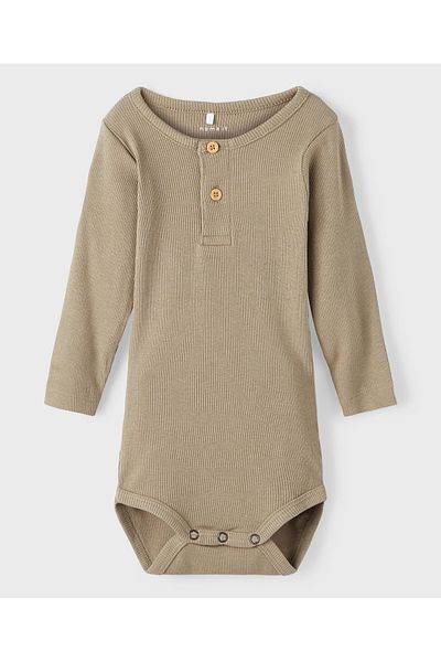 Name it Long Sleeves Rib Bodysuit - Overland Trek