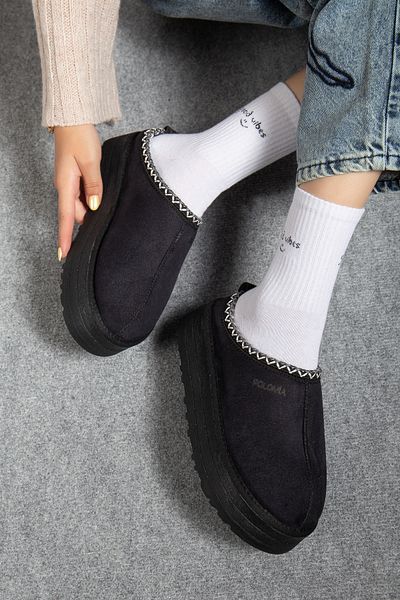 Polomia Comfort Winnipeg Femei Winter Tazz Interior Blană artificială Suede Talpă din poliuretan Cizme de zi de bază Papuci de iarnă