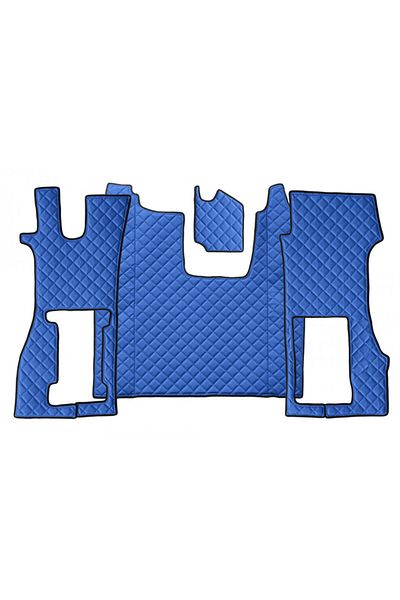 DELUXETUNING Set covorase camion, piele ecologica compatibil cu SCANIA R 2016-> Albastru, AUTOMAT, pneumatic