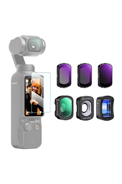 K&F CONCEPT Magnetic 6'lı Paket Filtre Seti ( DJI Osmo Pocket 3 combo Uyumlu )