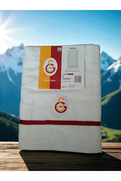 Galatasaray Ліцензований та сертифікований рушник для ванної кімнати для вболівальників – 65 x 130 см, виробництво Taç Grup Zorluteks