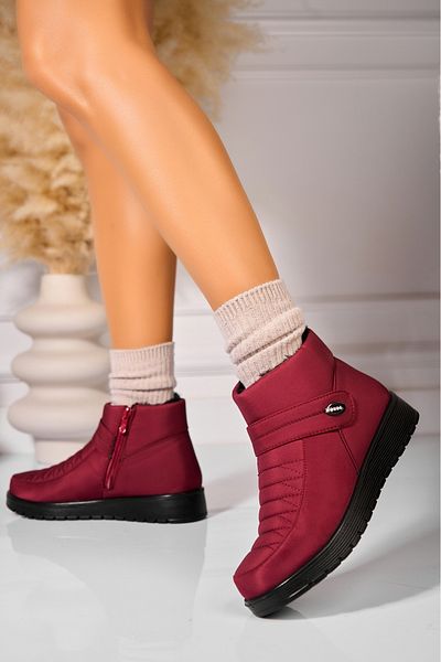 Joana Women's Red Fur Boots from Fas Ximena