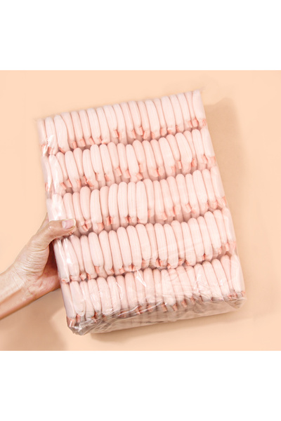 Choice3 light pink 2Pcs/100Pcs Triangle Powder Puff For Loose Powder Liquid Cosmetic Soft Plush Powder Puff