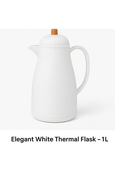 TSUMAB Elegant White Thermal Flask – 1L
